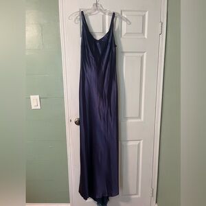 Luxurious Purple Satin Dress